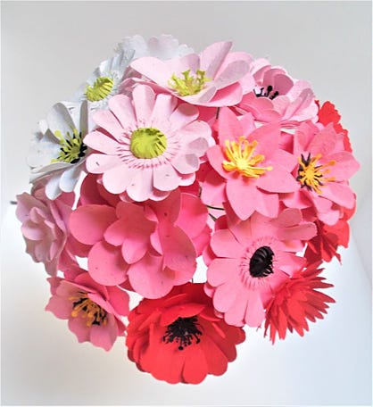 Pink Plantable Seed Paper Bouquet